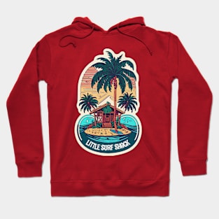 Surf Shack Vintage Retro Surfing Beach Hoodie